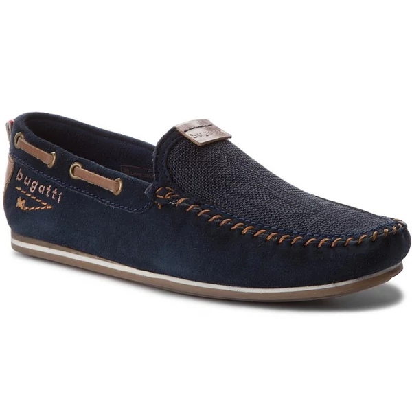 Bugatti-férfi-kék-bőr-textil-mokszin-321-46963